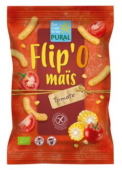 Pural Flip'O maïs Tomate Maisflips glutenfrei 100g MHD 05.06.2023