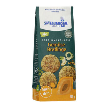 Spielberger Gemüse Bratlinge, vegane Fertigmischung 160g MHD 24.09.2026