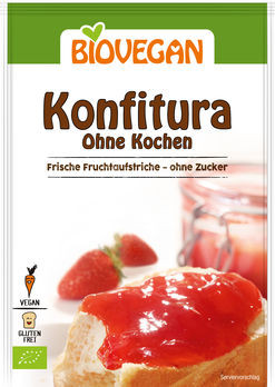 Biovegan Konfitura ohne Kochen 18g MHD 30.04.2023