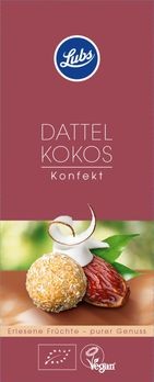 Lubs Dattel Kokos Konfekt 80g MHD 17.03.2020