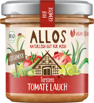 Allos Hofgemüse Torstens Tomate Lauch Brotaufstrich 135g MHD 29.08.2025