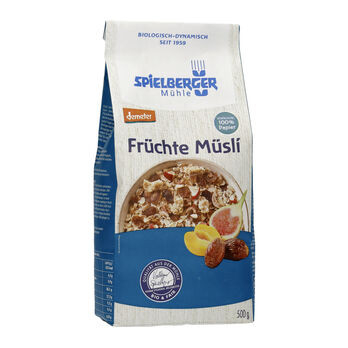 Spielberger Früchte Müsli, demeter 500g MHD 29.08.2026