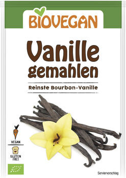 Biovegan Vanille gemahlen 5g MHD 31.10.2022