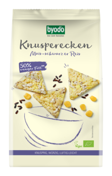 Byodo Knusperecken Mais-Schwarzer Reis 90g MHD 07.12.2022