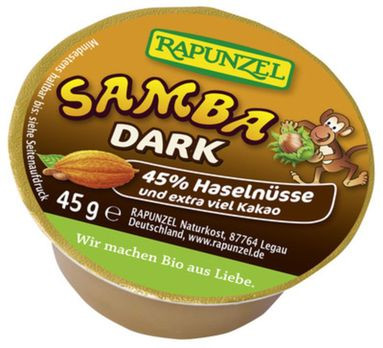 Rapunzel Samba Dark Portionsschale Brotaufstrich 45g/A MHD 03.05.2021