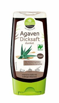 agava Agavendicksaft dunkel Spenderflasche 350g MHD 28.02.2021
