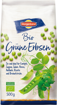 MorgenLand Grüne Erbsen 500g MHD 02.09.2024