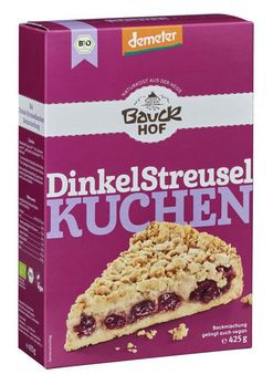 Bauckhof Dinkel-Streuselkuchen Backmischung demeter 425g MHD 16.06.2026