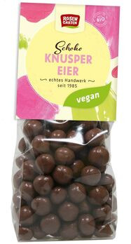 Rosengarten Schoko Knuspereier vegan 80g/S MHD 14.08.2023