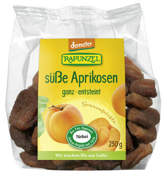 Rapunzel Süße Aprikosen, ganz demeter 250g MHD 25.02.2026