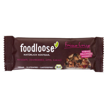 foodloose Frisco Crisp Nussriegel 35g MHD 01.09.2020