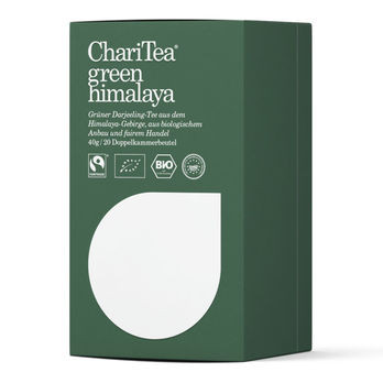 ChariTea green himalaya Doppelkammerbeutel 20 x 2g (beschädigte Verpackung) MHD05.03.2023