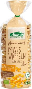 Allos Amaranth Maiswaffeln, ungesalzen 100g MHD 25.09.2022