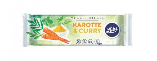 Lubs Veggie-Riegel Karotte & Curry 30g/A MHD 08.03.2020