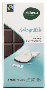Naturata Kuvertüre Kokosmilch vegan & lactosefrei 100g MHD 17.05.2023