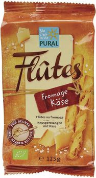 Pural Flutes mit Käse 125g MHD 01.08.2025