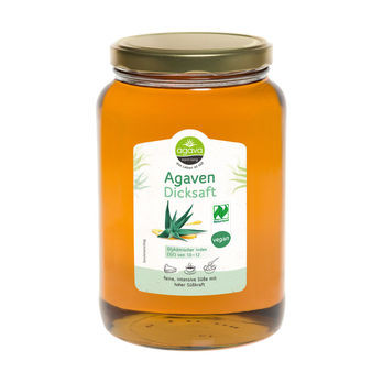 agava Agavendicksaft Glas 2kg MHD 18.09.2020