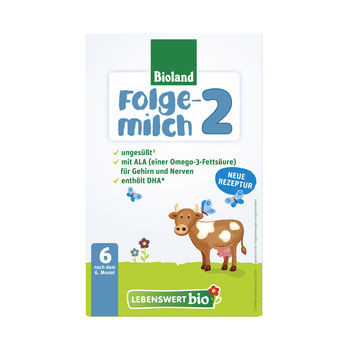 Lebenswert Bio-Folgemilch 2 Bioland 500g MHD 12.04.2021