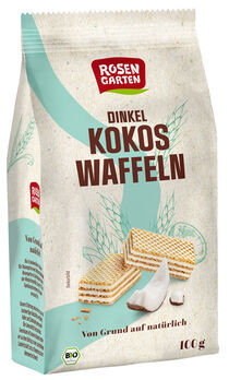 Rosengarten Dinkel-Kokos-Waffeln 100g MHD 05.01.2023