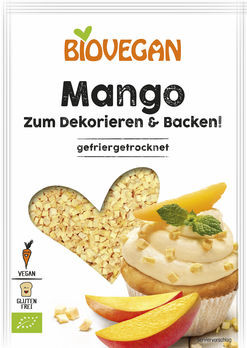 Biovegan Mango Stücke gefriergetrocknet 17g MHD 28.02.2022