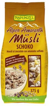 Rapunzel Alpen Amaranth Müsli Schoko 375g MHD 15.05.2021