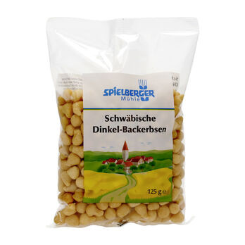 Spielberger Schwäbische Dinkel-Backerbsen 125g MHD 24.07.2026