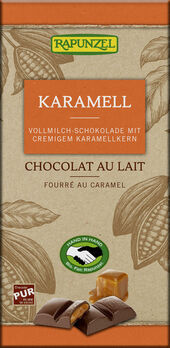 Rapunzel Karamell Vollmilch Schokolade 100g MHD 03.09.2026