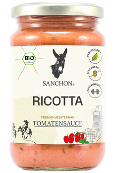 Sanchon Tomatensauce Ricotta 330ml (beschädigte Verpackung) MHD 12.2027