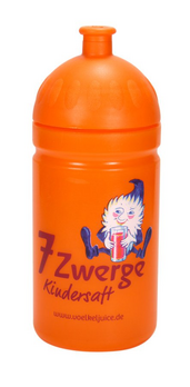 Voelkel 7 Zwerge ISYbe Trinkflasche 0,5 Liter (Ware aus Produktionsüberhang)