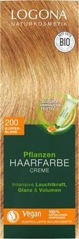 LOGONA Pflanzen-Haarfarbe Creme 200 kupferblond 150ml MHD 31.07.2020