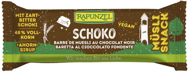 Rapunzel Müsli Snack Schoko Müsliriegel 50g MHD 28.07.2025