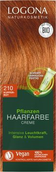 LOGONA Pflanzen-Haarfarbe Creme 210 kupferrot 150ml MHD 31.10.2021