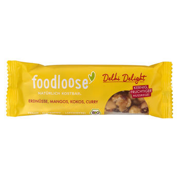 foodloose Delhi Delight Nussriegel 35g MHD 15.06.2020