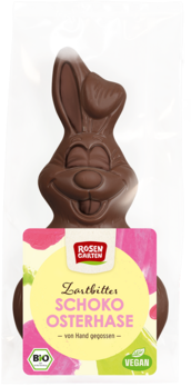 Rosengarten Zartbitter-Osterhase vegan 80g/S MHD 01.09.2025