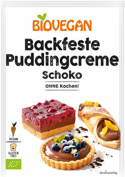 Biovegan backfeste Puddingcreme Schoko 55g MHD 30.11.2022