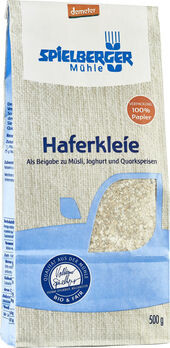 Spielberger Haferkleie demeter 500g (beschädigte Verpackung)MHD23.08.2023