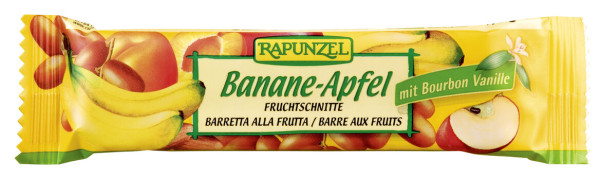 Rapunzel Fruchtschnitte Banane-Apfel 40g MHD 11.09.2025
