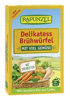 Rapunzel Gemüse-Brühwürfel Delikatess mit Bio-Hefe 8Stück MHD 12.01.2024