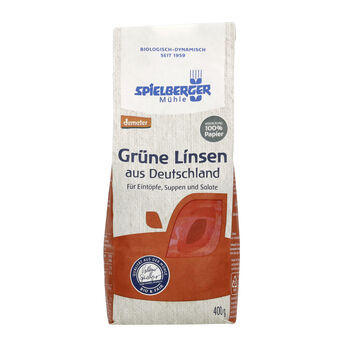 Spielberger Grüne Linsen, demeter 400g MHD 23.07.2026