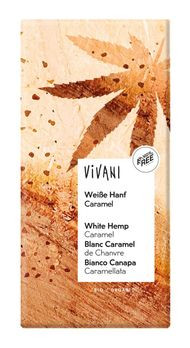 Vivani Weiße Hanf Caramel Schokolade 80g MHD 31.08.2022