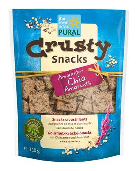 Pural Crusty Snacks Chia-Amaranth 110g MHD 15.01.2022