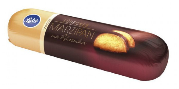 Lubs Marzipanbrot mit Rohrohrzucker und Zartbitterschokolade 50g/S MHD 28.01.2021