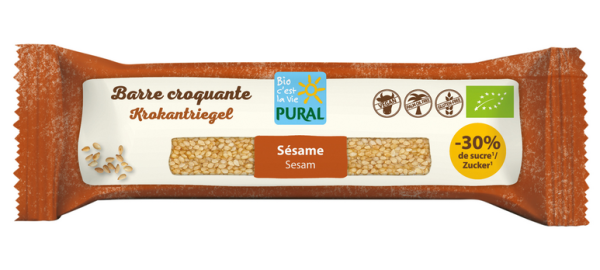 Pural Sesam Bar less sugar Riegel 35g MHD 15.06.2026