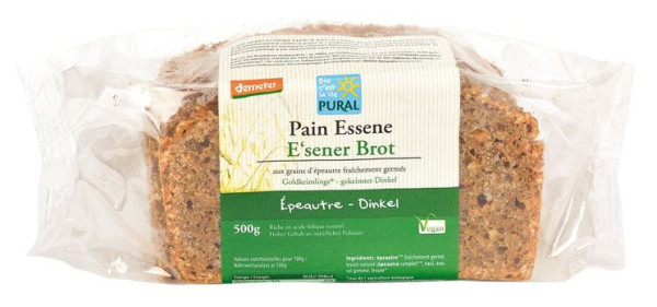 Pural E'sener Dinkelbrot demeter 500g MHD 15.08.2025