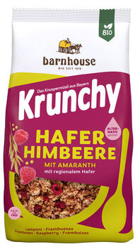 Barnhouse Krunchy Amaranth Hafer-Himbeer 375g MHD 03.06.2026
