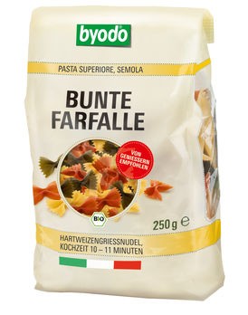 Byodo bunte Farfalle, semola 250g/A MHD 20.01.2020